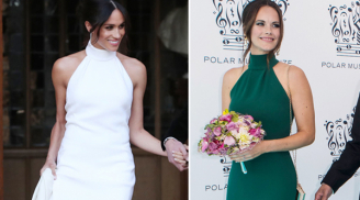 Công nương Thụy Điển 'đụng hàng' với mẫu váy cưới thứ 2 của Meghan Markle