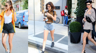 Học tập muôn kiểu diện quần short cực đẹp của siêu mẫu 9x Bella Hadid