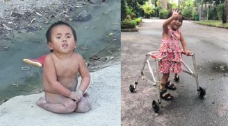 Em bé Mường Lát đã có thể tự đi trên đôi chân của mình và câu hỏi: 'Con có mệt không?' của người mẹ