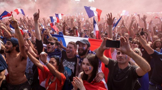 Cổ động viên Pháp 'phát cuồng' trong ngày lịch sử vô địch World Cup 2018