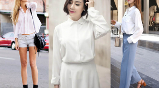 Cách mix đồ đẹp chất ngất với áo sơ mi trắng cho các nàng rạng rỡ xuống phố ngày cuối tuần