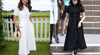 Công nương Meghan bị 'soi' lép vế hơn so với người yêu cũ của chồng khi diện chung 1 mẫu váy