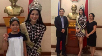 Hoa hậu Phương Khánh được Đại sứ quán Việt Nam tại Philippines đón tiếp nồng hậu trước khi về nước