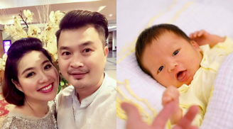 Diễn viên Lê Khánh hào hứng khoe con trai 1 tháng tuổi cực dễ thương