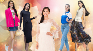 Chiêm ngưỡng những bộ cánh sành điệu nhất của Hoa hậu Trần Tiểu Vy sau đăng quang