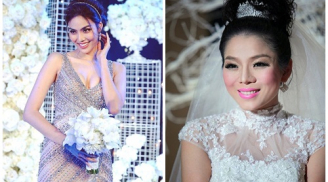 Cùng ngắm nhìn lại phong cách trang điểm của sao Việt ngày cưới - người xinh như mỹ nhân, người bị dìm thảm họa