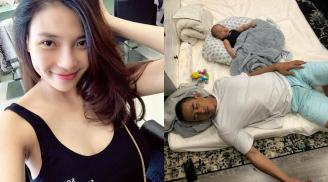 Thúy Diễm khoe ảnh chồng con siêu dễ thương khiến fans 'đứng ngồi không yên'
