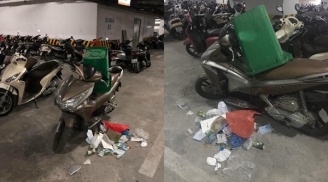 Để xe giữa lối đi trong hầm, chủ xe nhận ngay cái kết kinh hoàng