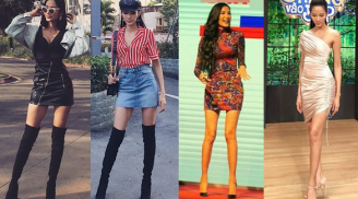 Hoàng Thùy diện đầm bó sát khoe đôi chân dài 'cực phẩm' khiến vạn người say mê