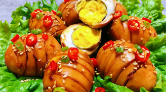 Ăn trứng rán trứng luộc mãi chán rồi, tối nay làm TRỨNG SỐT BIA cực bắt mắt, đảm bảo ăn xong vẫn THÒM THÈM