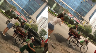 Hai cô gái vô tư tạo dáng bên gánh hoa loa kèn nhưng câu chuyện phía sau mới gây tranh cãi