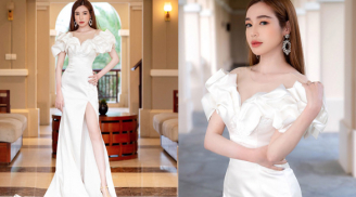 Elly Trần khoe hình thể nóng bỏng 'hút mắt' khi diện váy xẻ tà táo bạo đi sự kiện
