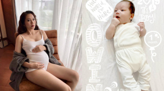 Siêu mẫu Ngọc Thạch lần đầu khoe con trai thứ hai đáng yêu, kháu khỉnh