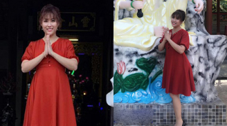 Phi Thanh Vân khoe thân hình thon gọn khi đi lễ chùa nhưng lại bất ngờ bị dân tình 'bóc mẽ' thế này