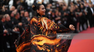 Không hở bạo như Ngọc Trinh, Trương Thị May bất ngờ chiếm spotlight thảm đỏ Cannes với trang phục hoàng gia