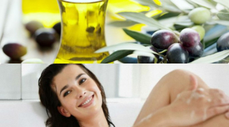 Làn da sáng bật tông nhanh chóng chỉ với 1 thìa dầu oliu tắm mỗi ngày