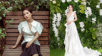 Không cần phô trương như vai diễn Nhã trong Về nhà đi con, Quỳnh Nga mặc kín vẫn tinh tế gợi cảm
