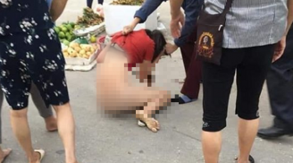 Cô gái nghi bị đánh ghen lột đồ, lộ hết cơ thể giữa đường đông người qua lại