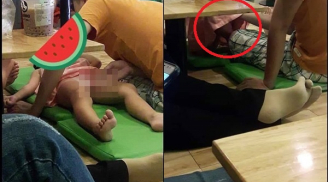 Thấy bé gái ngồi chơi ở quán trà sữa, nam sinh cấp 2 đã làm những hành động khiến bao người tức giận