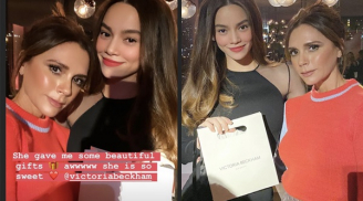 Hồ Ngọc Hà bị để ý đến nhan sắc khác lạ khi đứng chung khung hình với Victoria Beckham