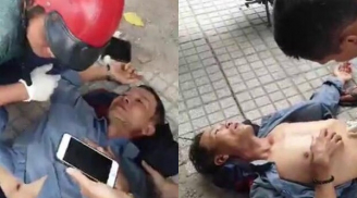 Đang đi xe máy, người đàn ông bất ngờ bị đôi nam nữ chặn đánh ngã gục xuống đường rồi bỏ chạy