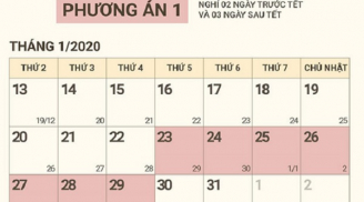 Lịch nghỉ Tết Nguyên đán 2020 chính thức chuẩn nhất