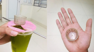 Đang mải mê hút trà sữa, thanh niên thấy có “topping lạ” nhưng mở ra mới phát hiện thứ khó ngờ