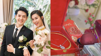 Sính lễ toàn vàng ròng, Đông Nhi khiến hội chị em ghen tị với đám cưới trong mơ