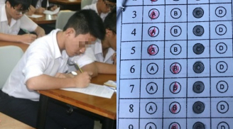 Áo dụng 'bí kíp' khoanh trắc nghiệm của dân mạng, nam sinh khóc ròng vì bị 'mắc bẫy'