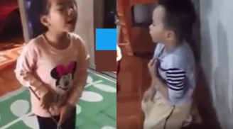 Em trai đòi tiền mẹ mua kẹo, bé gái cầm roi rồi làm hành động này khiến ai cũng phải khen ngợi