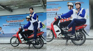 'Thị phạm” cho học sinh những kiểu ngồi xe sai cách, thầy giáo khiến dân mạng 'phát sốt' vì có biểu cảm đáng yêu
