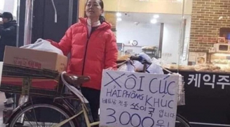 Món xôi khúc Việt Nam bất ngờ xuất hiện trên đường phố Hàn Quốc nhưng giá bán mới gây chú ý