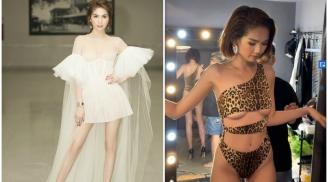 Ngọc Trinh vô tư để người khác chạm lên da thịt gây phản cảm khi thực hiện bộ ảnh bikini mướt mắt