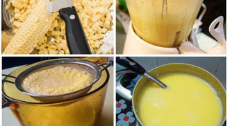 Mẹ đảm làm sữa ngô giúp bé phát triển chiều cao cân nặng vượt trội