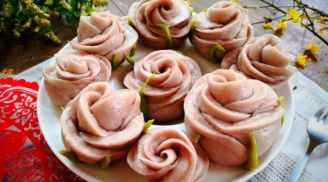 Mẹ đảm làm bánh hoa hồng từ bột mì thơm ngon đẹp mắt ai cũng thích