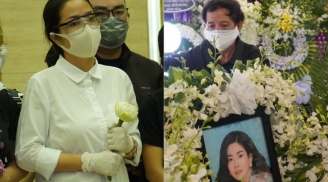 Linh cữu Mai Phương được đưa vào hỏa táng, gia đình và bạn bè khóc lặng trước giây phút tiễn biệt cuối cùng