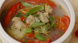 Canh ngao nấu sấu chua, đậm đà hương vị miền Bắc ai cũng gật gù thích thú