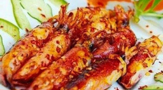 Mực trứng nướng sa tế cay cay bùi bùi ai cũng thích mê