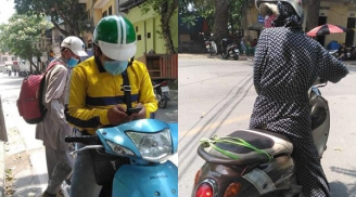 Thấy cụ ông đi bộ dưới trời nắng gắt, cô gái đã dừng xe và làm hành động khiến ai cũng ngỡ ngàng