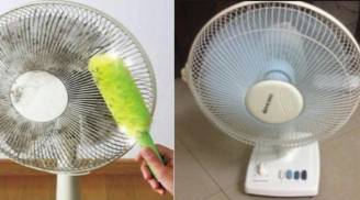 Quạt điện bám đầy bụi sạch bong chỉ trong 3 phút nhờ đúng 1 chiêu đơn giản