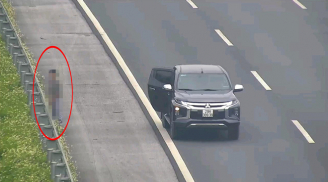 Tài xế đỗ xe ở làn 100 km/h trên cao tốc để đi vệ sinh