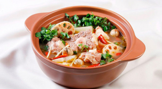 Canh đuôi bò hầm củ sen lạ miệng, cả nhà gật gù khen ngon