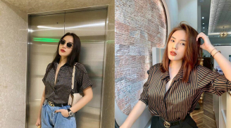 Lặp lại phong cách sơ mi buông cúc lả lơi, Kỳ Duyên vẫn gợi cảm hết cỡ mà không hề nhàm chán