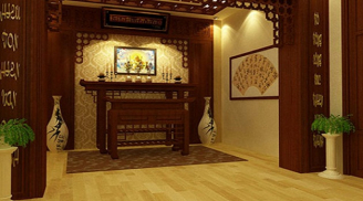 Thiết kế bàn thờ hợp phong thủy cho người mệnh Mộc