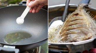 Bỏ đúng 1 thứ gia vị vào chảo trước khi chiên rán, không bao giờ bị bắn dầu, sát chảo
