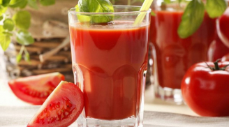 Mỗi ngày một cốc nước ép cà chua bạn sẽ giảm cân thần tốc, đẹp da mượt tóc