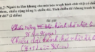 Đề toán 'tìm chiều dài khung tranh hình chữ nhật' gây 'rối não' dân mạng, hóa ra lời giải lại đơn giản đến vậy!