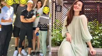 Mẹ ruột vô tình để lộ hình ảnh vòng 2 to thấy rõ của Hà Hồ, chuẩn dáng mẹ bầu quá rồi đây