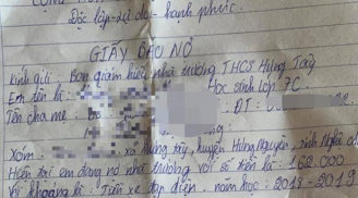 Học sinh nợ 162 ngàn đồng tiền gửi xe, nhà trường mời lên viết 'Giấy báo nợ'