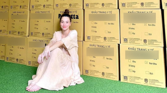 Hà Hồ ủng hộ hàng trăm nghìn chiếc khẩu trang y tế cho vùng dịch Đà Nẵng và Quảng Nam